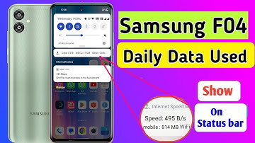 Samsung f04 Enable daily data Used | Samsung f04 Enable Data Usage Notification Bar