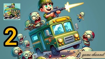 Army Bus : Zombie Defense - Android Gameplay Walkthrough Part 2 Level 4 - 5 (android,ios)