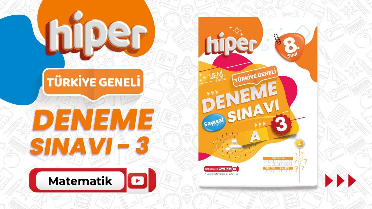 8.Sınıf Türkiye Geneli 3.Kurumsal Deneme Matematik Soru Çözümü