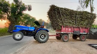 Sonalika 60 Rx | Mahindra Arjun Novo 605 Pulling 30 Tons Sugarcane