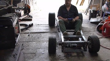 Steer By Wire Go Kart, Using a PS3  controller.  Part  2) Frame