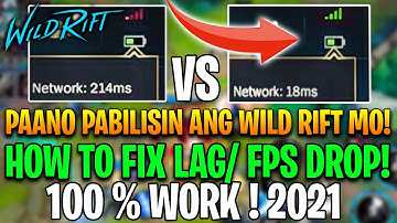 lol Wild Rift HOW TO FIX FPS DROP✅/ LAG ISSUE!✅ in Wild Rift 100% WORKING IN ALL DEVICES 2021
