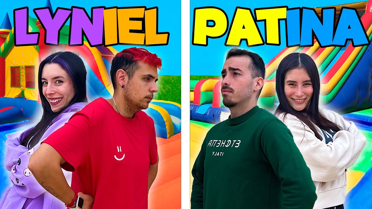 RETOS LYNIEL vs PATINA en un PARQUE de INFLABLES GIGANTE!!