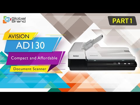 HOW TO SCAN WITH AVISION AD130 Compact and Affordable Document Scanner #Part1 | Global Brand Pvt Ltd