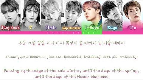 BTS 방탄소년단   Spring Day 봄날 Color Coded Lyrics Eng Rom Han