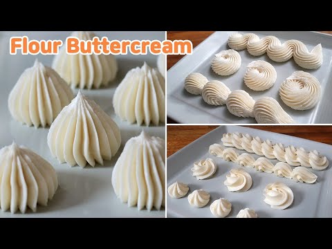 Easy Flour Buttercream for people with egg allergy  good to replace Swiss meringue buttercream