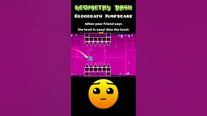 Geometry Dash Bloodbath Jumpscare. #shorts