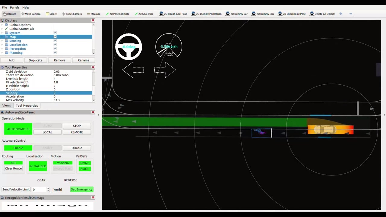Autoware feature snippets: Backward pull out - YouTube