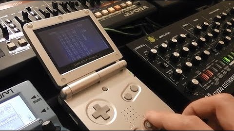 How I MIDI controlled synths using a Gameboy Advance SP for my album