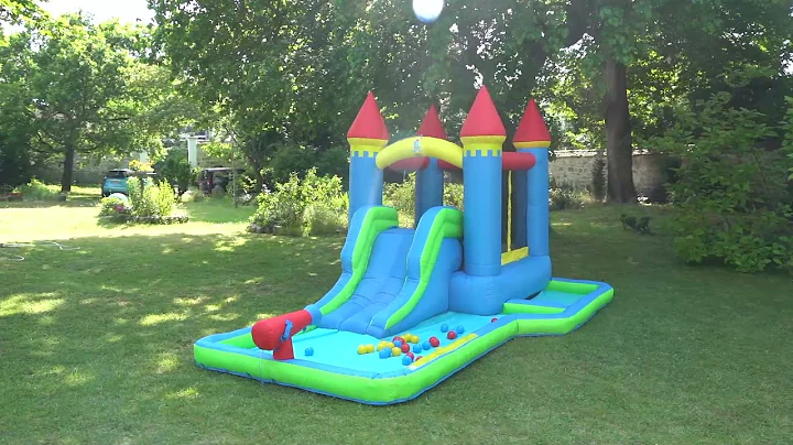Costway Kids Inflatable Bounce House Water Slide without Blower