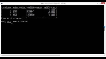 3. Curso en SQL: Funciones agregadas (MAX(), MIN(), SUM() y AVG()) con MySQL.