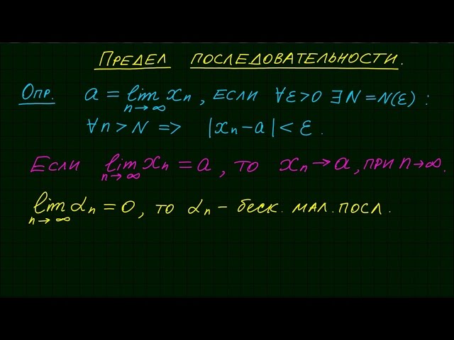 Предел последовательности #1