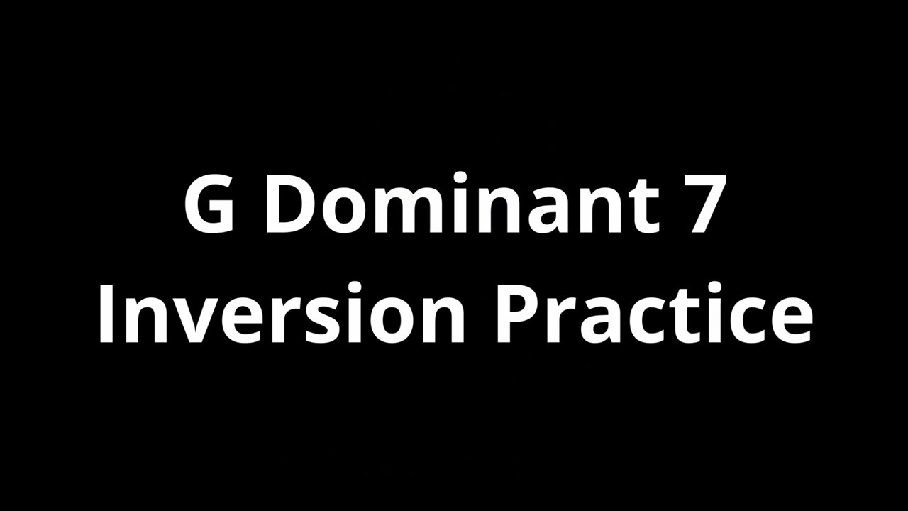 G7 Chord & Inversions Play Along Practice - YouTube