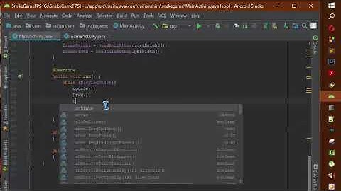 Copy of Make snake game in android studio