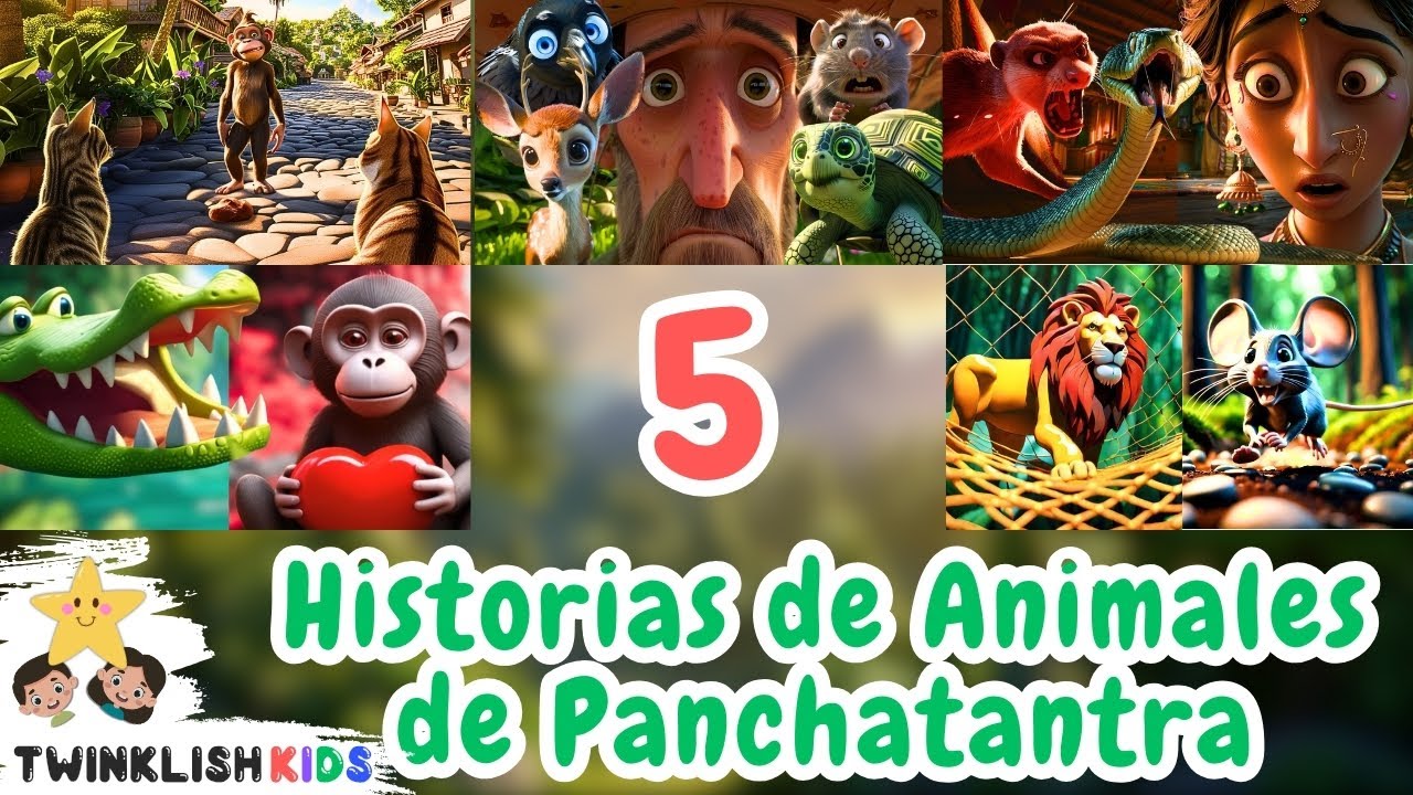 Historias para Niños con Moralejas en Español - Fábulas de Animales de Panchatantra