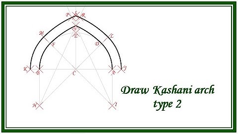 Draw Islamic arches /kashani arch type 2
