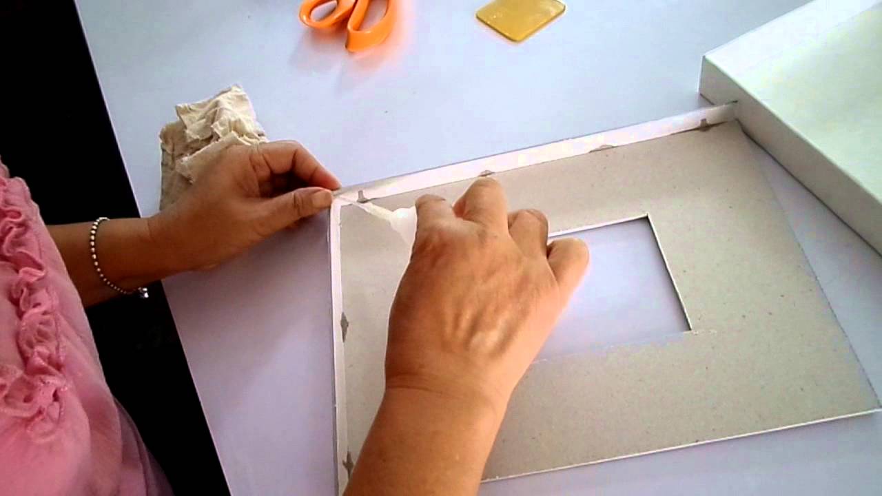 การทำกล่องใส่ของด้วยกระดาษสา - Youtube