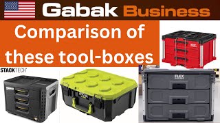 Comparison of toolboxes ryobi flex milwaukee buildthough