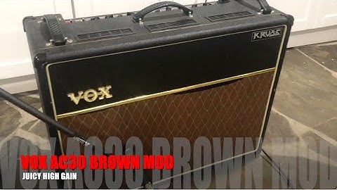 VOX AC30 High Gain Brown Mod Video Clip by Jens Kruse (Kruse Kontrol Amplification)