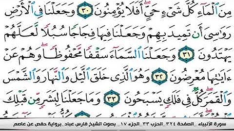 سورة الانبياء كاملة=هديتى الى ارواح امواتكم اخوانى واخواتى الاطهار=ملا صاحب العبيدى