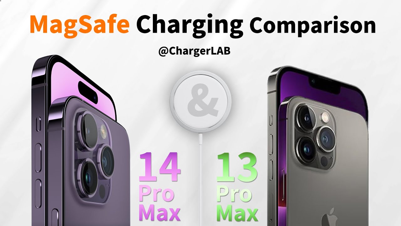 MagSafe Charging Comparison  iPhone 13 Pro Max vs 14 Pro Max 