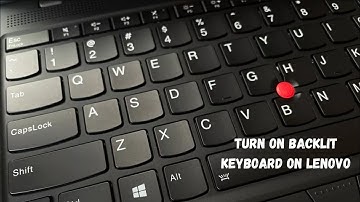 How to Turn on Backlit Keyboard on Lenovo - turning on keyboard backlight on your lenovo pc
