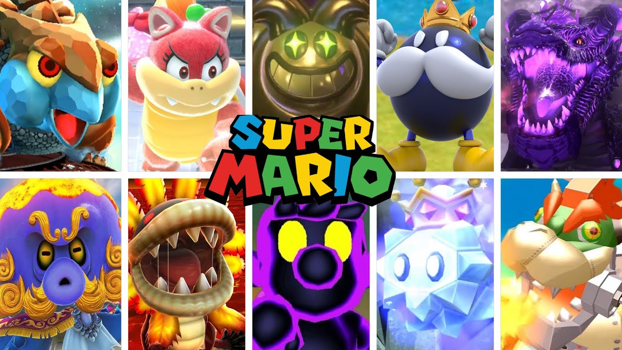 SUPER MARIO 3D SERIES - All Bosses (1996-2025)