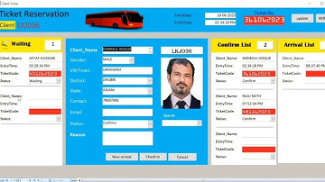 Ticket reservation database demo ms access