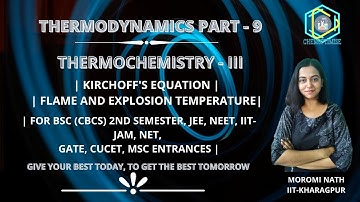 THERMODYNAMICS PART-9 || BSC (CBCS) 2ND SEMESTER || IIT-JAM, NET,GATE,JEE,NEET,MSC ENTRANCES,CUCET||