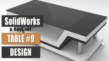 Solidworks Tutorial | Table #9 Design & Render in KeyShot 9 | 3d Modeling Tutorial