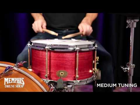 Noble & Cooley 13 x 7 SS Classic Maple Snare Drum - Cherry Stain Oil (165232)