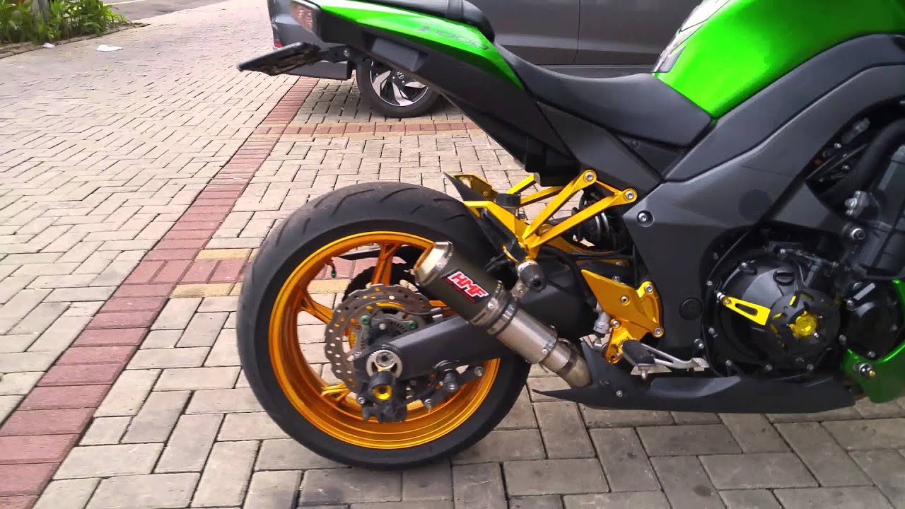 Knalpot HMF Di Kawasaki Z1000 4 Silinder 1000 Cc YouTube