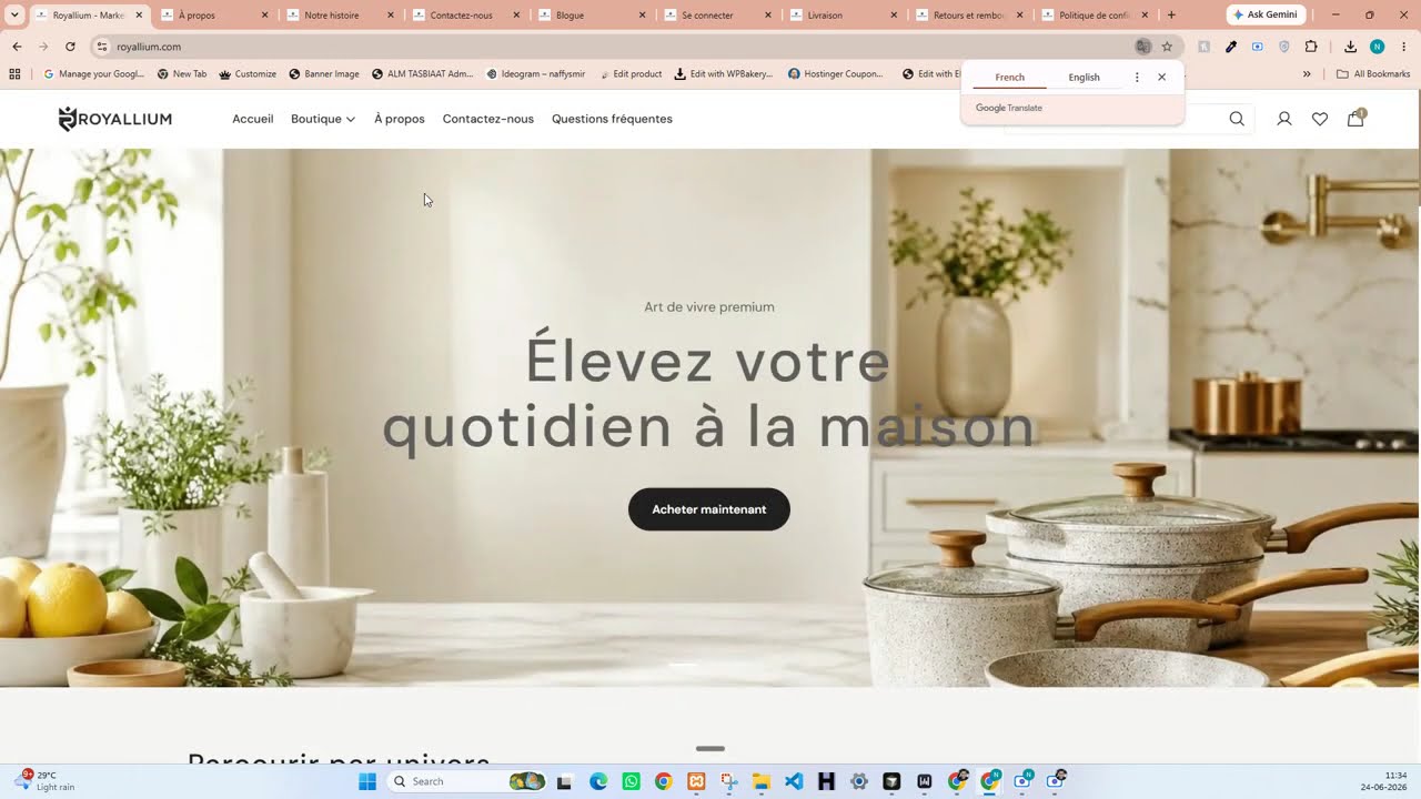 Royallium — website walkthrough by EasyQuickWeb