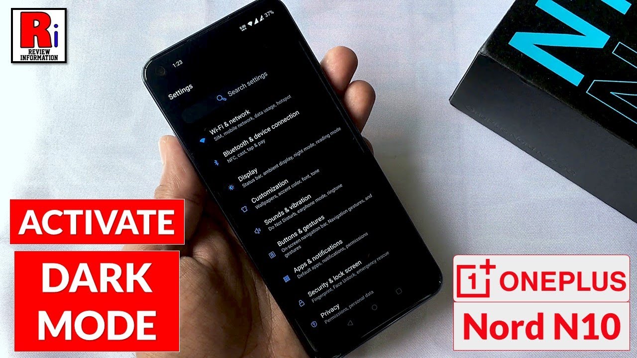 How to Activate Dark Mode in OnePlus Nord N10 YouTube