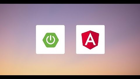 Angular and Spring Boot Simple FULL STACK Project