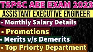 TSPSC AEE 2022 || AEE Salary Slip, AEE Promotions, AEE Merits and Demerits, Dept Wise preference