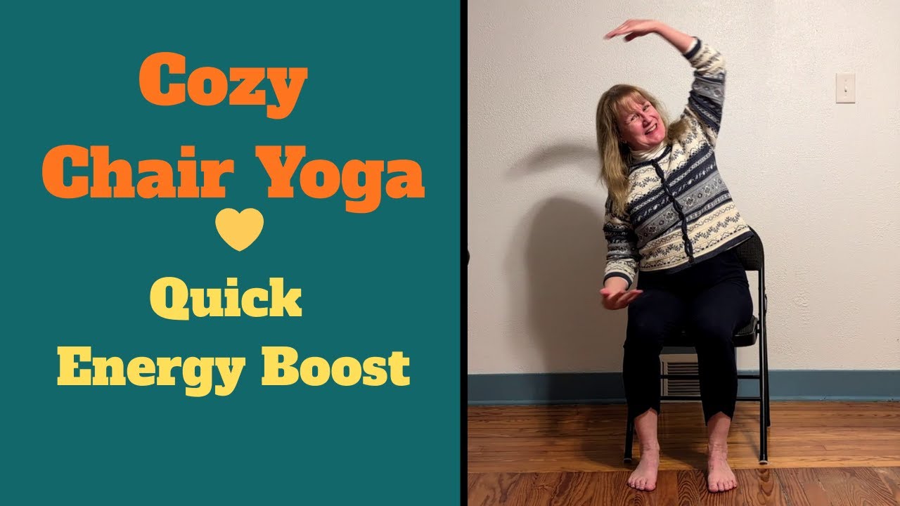 Уютная 10-минутная йога на стуле с зарядом энергии | The Yoga Storyeller