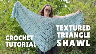 Fun triangle shawl with popcorn stitches
Left-handed version available here: https://youtu.be/-xCo-V4cK0o
Make a gorgeous winter or summer shawl with lovely texture. Use a gradient cake to make a summer shawl or any other yarn paired with lace-weight mohair to make the perfect accessory for winter.
This tutorial will show you how to make the first 5 rows, including the first 4-row pattern repeat, and the border pattern with popcorns. After that, you can follow along with the instructions in the PDF pattern, which you can buy from my shop.
All details regarding yarns and hooks can be found in the free pattern that you can view and follow along with here: https://yarnandy.com/mint-truffle-shawl-free-crochet-pattern/
In the PDF version, you get US and UK terms and you also get a chart and detailed instructions for 40 rows, which should be enough even if you use a larger quantity of yarn.
Get the PDF version here: https://yarnandy.com/shop/mint-truffle-shawl-crochet-pattern/
More of my patterns: https://yarnandy.com/shop
Sign up to email updates: https://yarnandy.com/subscribe/
Timestamps:
Introduction 0:00
Materials 0:15
Row 1 0:43
Row 2 1:46
Row 3 3:41
Row 4 5:17
Row 5 8:43
Edging 11:25
If you have questions I havent addressed in the video, please leave a comment and Ill do my best to help you.
Please subscribe and click the bell button if you want to be notified when I publish more videos of my patterns and some more yarn-related videos.
Thank you!
Copyright reserved for this video and pattern @ Andrea CreΘu
You may do what you want with the products you create based on this pattern. Mentioning the pattern and designer when you sell a product is welcome, but not mandatory.
You may not, on the other hand, distribute this pattern or video or parts of them, either with attribution, or without, as derivatives or under your name.
Please share the pattern and video using the original links.
Thank you for watching! Fun triangle shawl with popcorn stitches