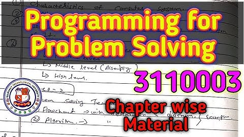 3110003 - Programming for Problem Solving 2nd Imp Question Bank  #gtu #questionbank #engineering
