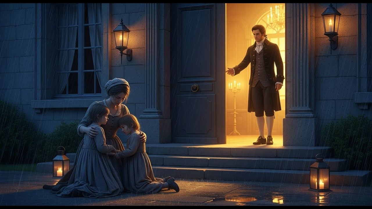 “Je n’ai plus rien pour mes enfants…” — alors le duc les fit entrer dans son manoir.