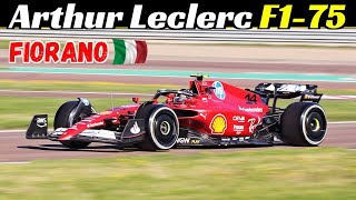 Arthur Leclerc testing the 2022 Ferrari F1-75 at Pista di Fiorano - May 10, 2024