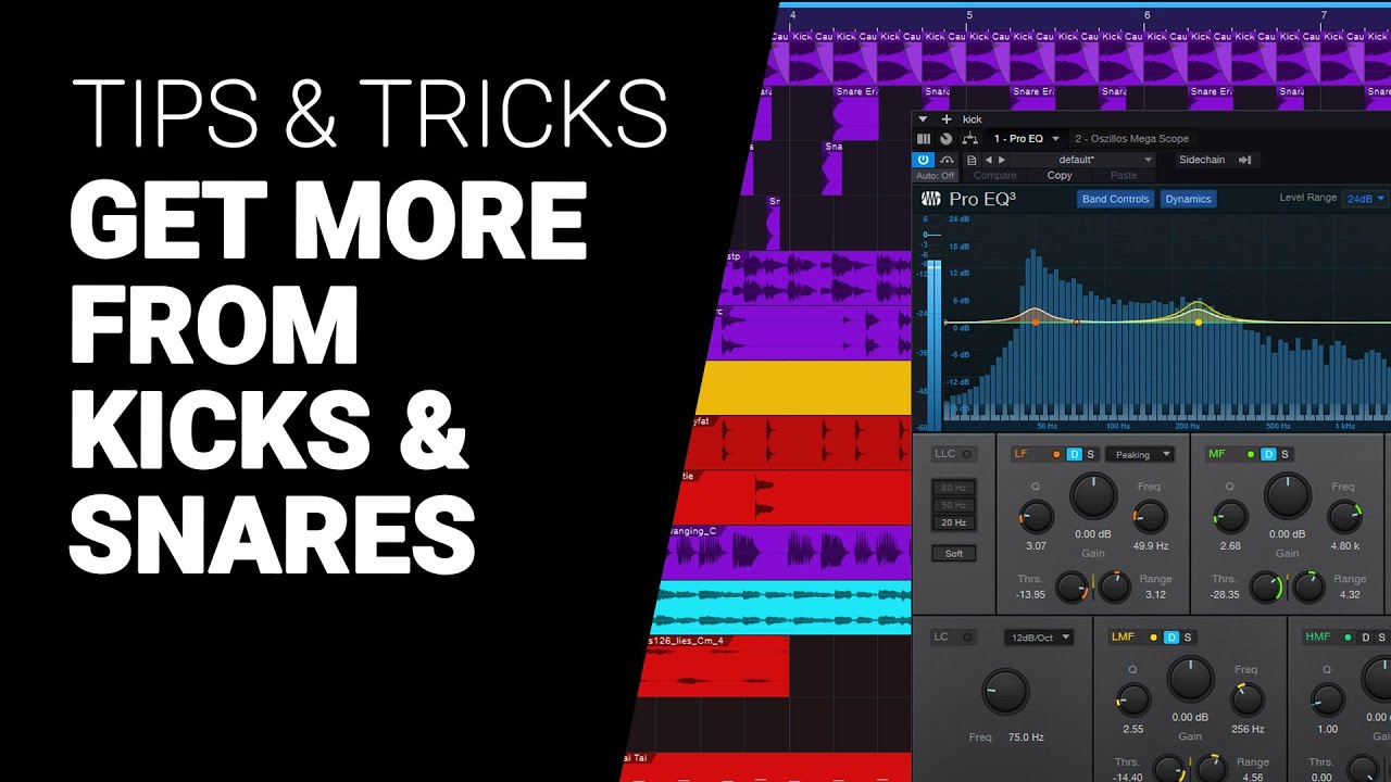 Reshape your kicks and snares with EQ Tips & Tricks tutorial YouTube
