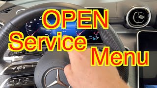 Service Menü Öffnen C Klasse 206 Mercedes How To Open