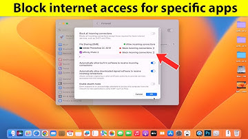 Hoe blokkeer ik een app van het internet op een Mac?