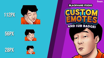 Create express custom awesome twitch emotes - Best Graphics for Streamers service