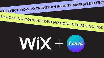 How to Create an Infinite Marquee Effect in  @Wix & @canva | No-Code Needed!