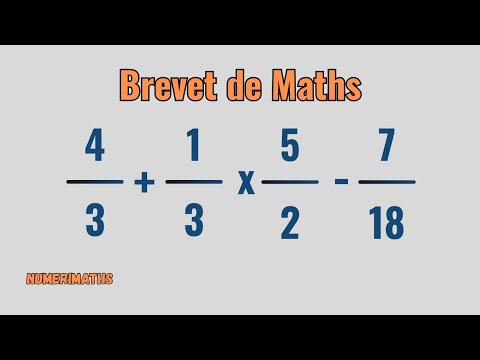 🎯 Operational priorities and fractions – Brevet type exercise