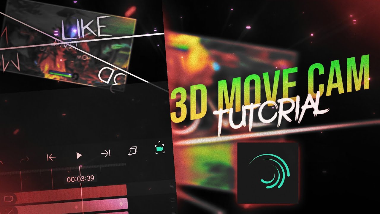 TYPOGRAPHY 3D CAMERA MOVEMENT TUTORIAL | Alight Motion - YouTube