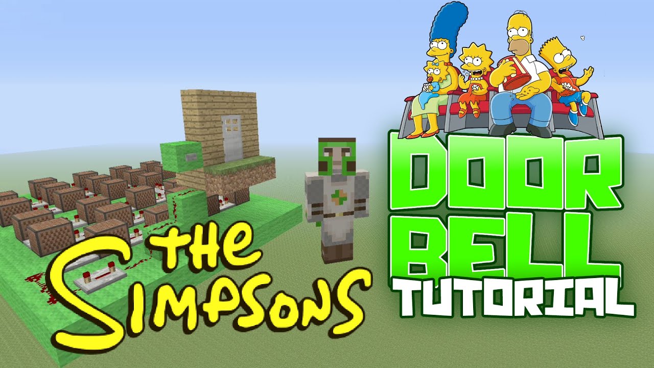 The Simpsons Noteblock Door Bell "Tutorial" Minecraft XBOX/PS/PC