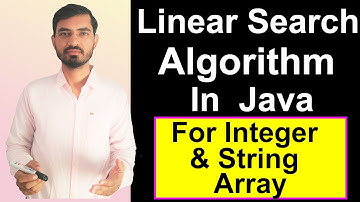Linear Search in Java by Deepak (Hindi)